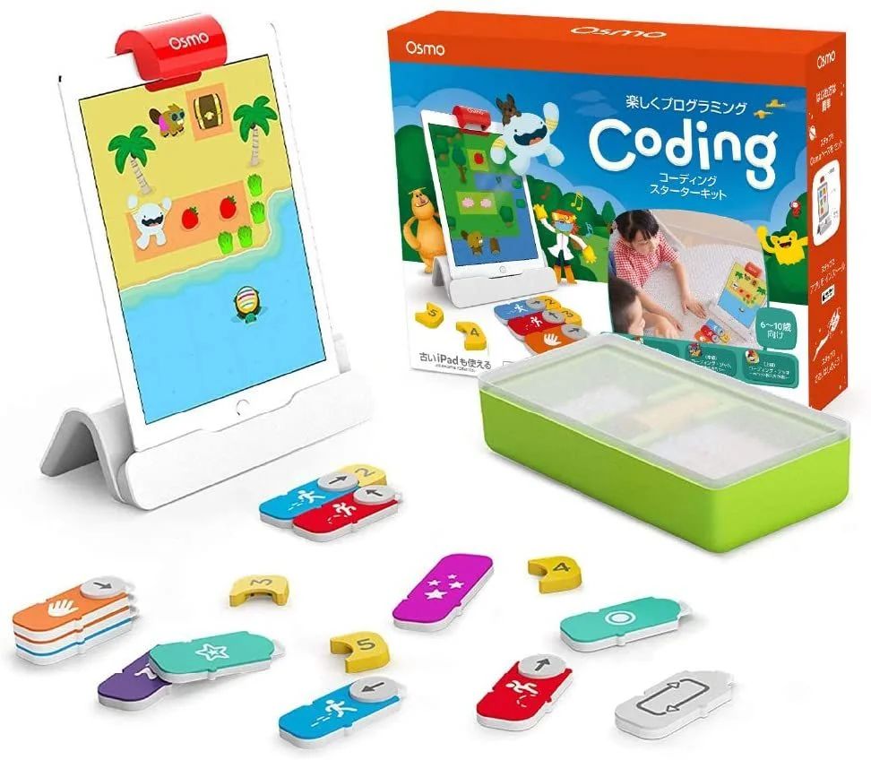 Osmo Coding Starter Kit for iPad オズモ コーディング スターター キット （日本語サポート・正規版）｜ 5～10才対象｜ iPadを使って学ぶ 知育玩具 ( プログラミング ゲーム ）