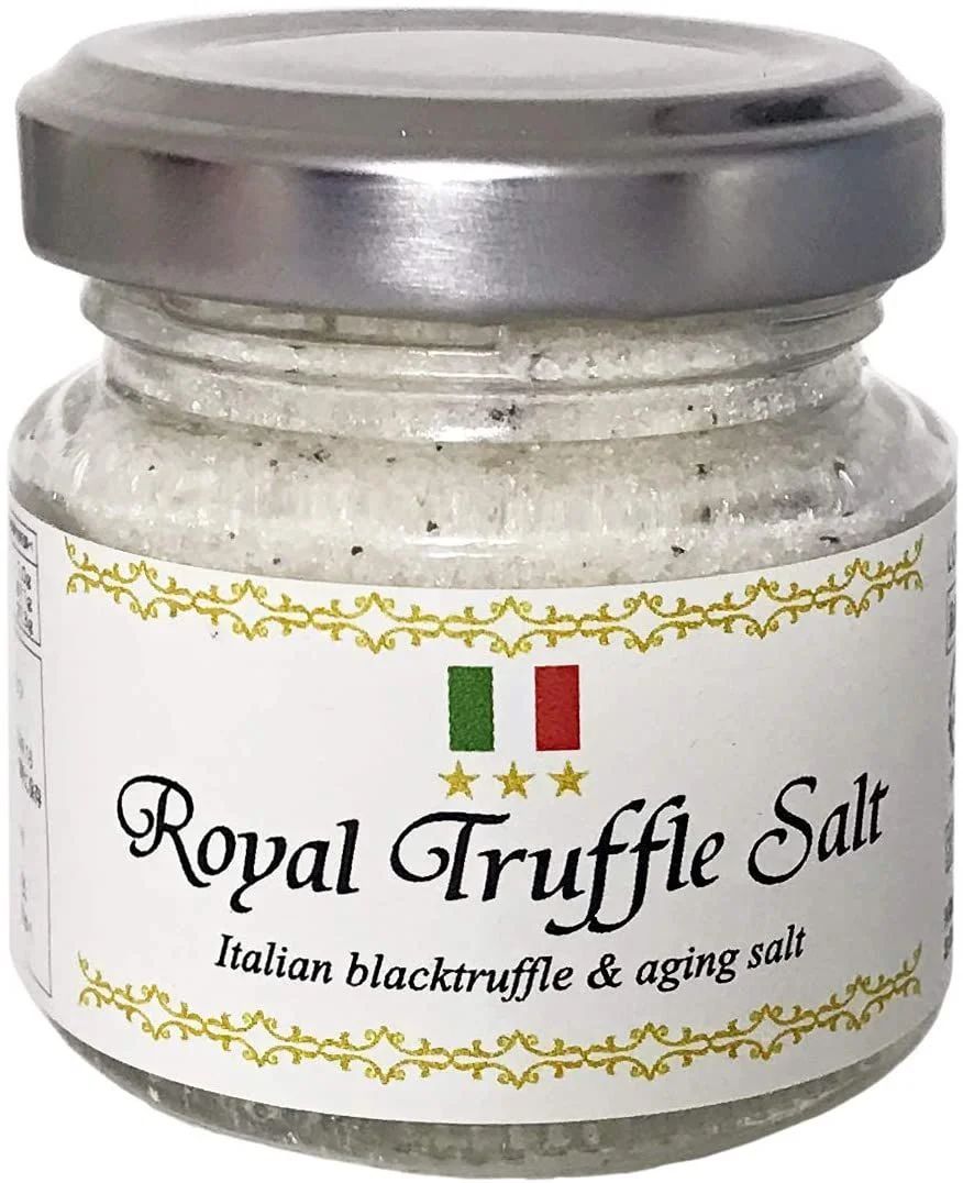 トリュフ塩 50g ロイヤルトリュフソルト 黒トリュフ (イタリア産トリュフとまぼろしの熟成塩)