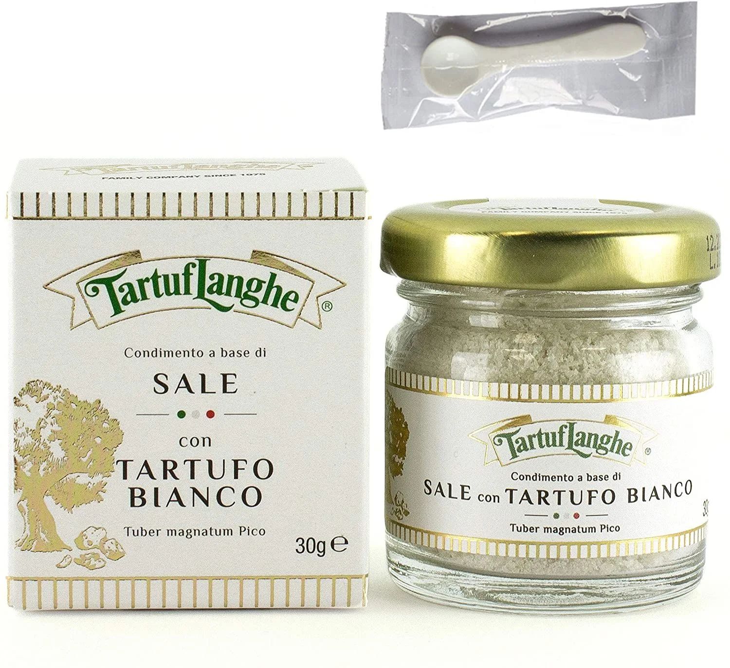 タルトゥフランゲ 白トリュフ塩 30g トリュフ塩 イタリア 贅沢な香りで料理を引き立てる 便利なミニスプーンセット 国内正規品