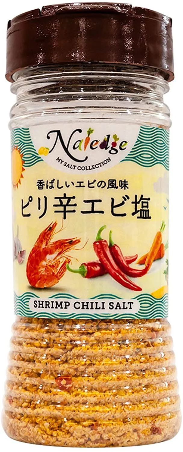 《ナレッジ 塩シリーズ 》香ばしいエビの風味 ピリ辛エビ塩 100g