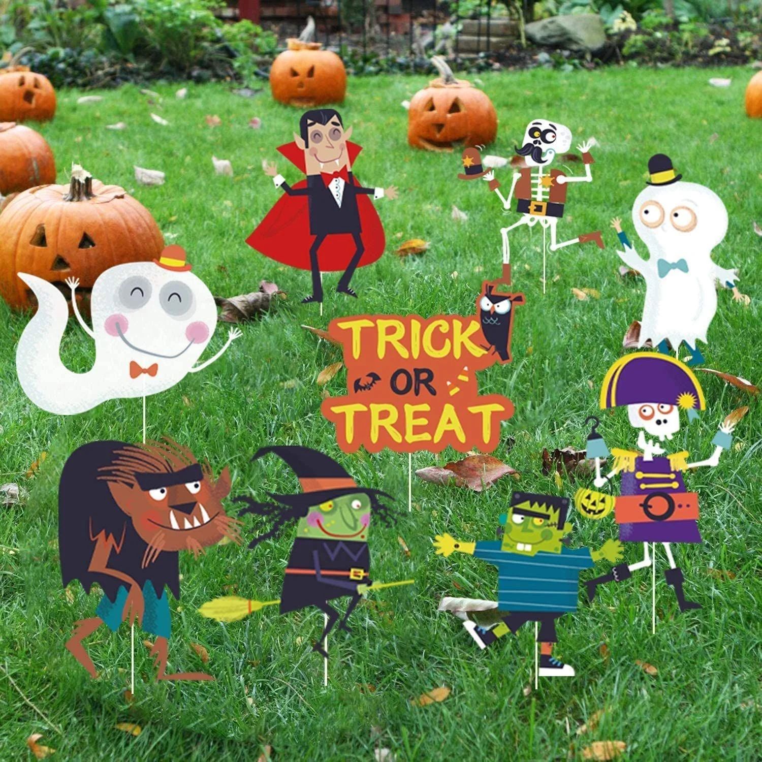 ハロウィン 庭園 ラベル ガーティー マーカー 飾り付け 雰囲気作り Halloween (タイプ2)