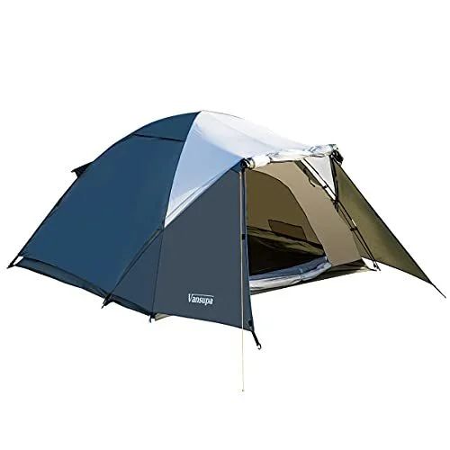 テント 2-4人用 Vansupa テント 2人用 前室あり キャンプ テント テントワンタッチ コンパクト アウトドア用テント テント 3人用 前室付き 軽量簡易 てんと uvカット紫外線防止防風防水 ソロテント