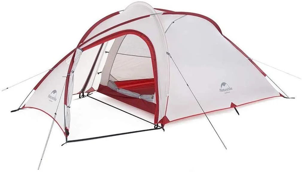 Naturehike公式ショップ テント 自立式 Hiby 2－3人用 2ルーム 超軽量 広い前室 タープスペース付き 二重層構造 アウトドア キャンプ 登山 防雨 防風 防災
