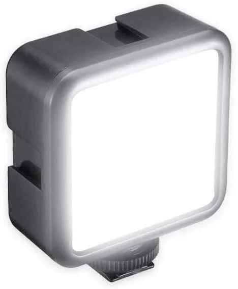 Ulanzi 49led 撮影用ライト usb ledビデオライト 小型 撮影ライト 2000mAh 充電式 四角形 撮影用 手持ちライト 動画撮影 ホットシュー 超薄型 超高輝度 明るい白色光 5段調節
