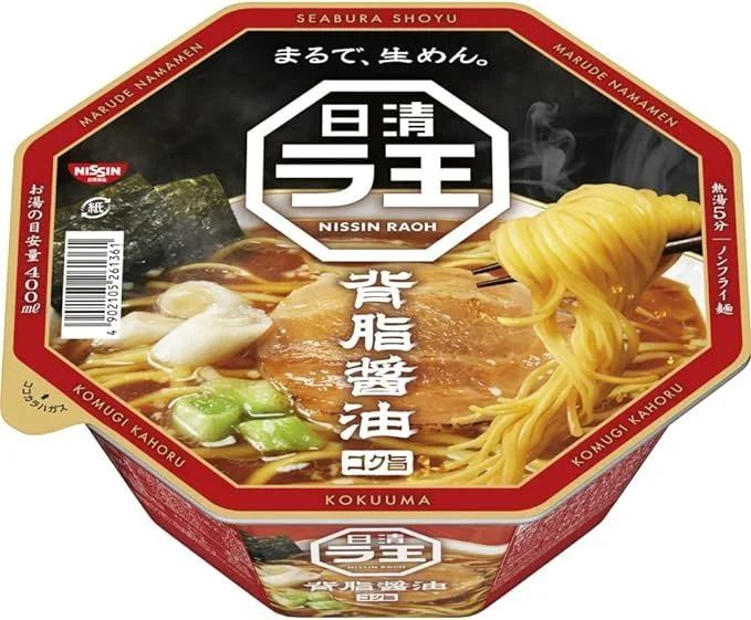 日清食品 日清ラ王 背脂醤油 112g ×12個(ラーメン カップ麺)