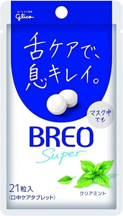 BREO（ブレオ）江崎グリコブレオスーパー（クリアミント）17g×5個