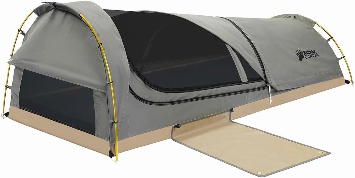 Kodiak Canvas 1-Person Canvas Swag Tent with Sleeping Pad, Olive, One Size by Kodiak Canvas