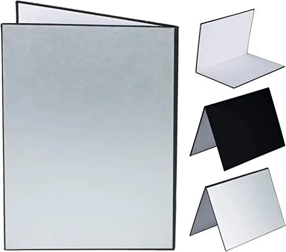 レフ板 1枚3色 銀、白、黒 A3サイズ 折り畳み可