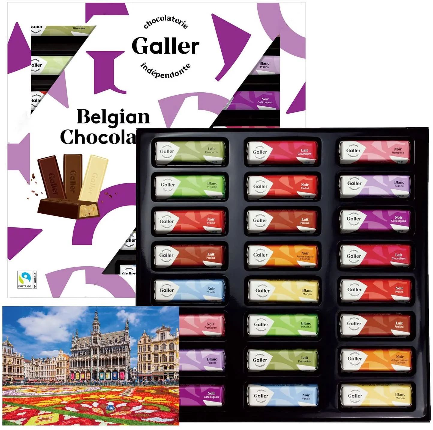 チョコレート ガレー Galler ミニバー24本 ギフトボックス 母の日 ベルギー王室御用達 公式限定