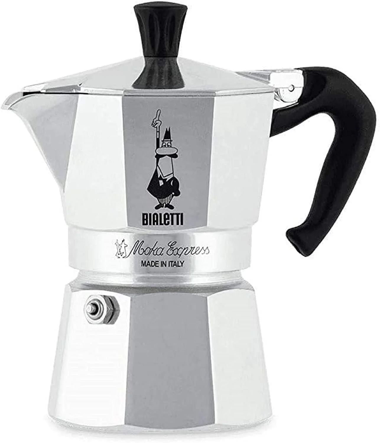 ガスコンロ式 コーヒーメーカー 06800 モカエスプレッソコーヒー用 1-Cup シルバー